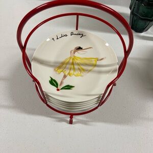 Crate & Barrel 12 days of Christmas plates